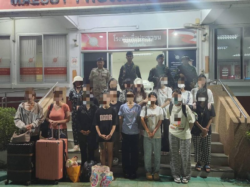 缅甸诈骗曝光现场图片