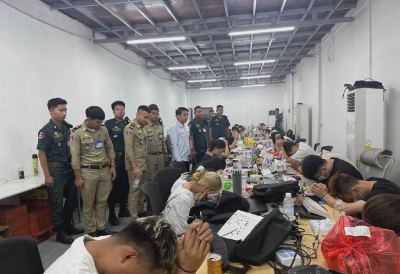 柬埔寨诈骗曝光现场图片