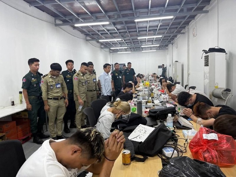 柬埔寨诈骗曝光现场图片