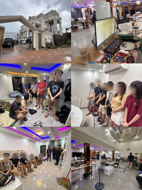 柬埔寨诈骗曝光现场图片
