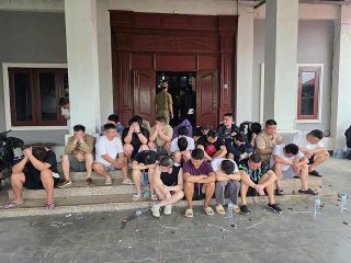 老挝诈骗曝光现场图片