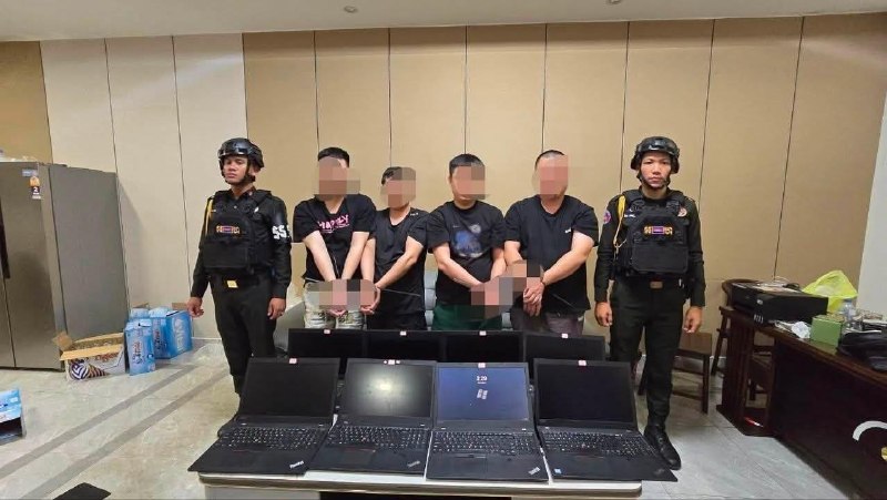 柬埔寨诈骗曝光现场图片