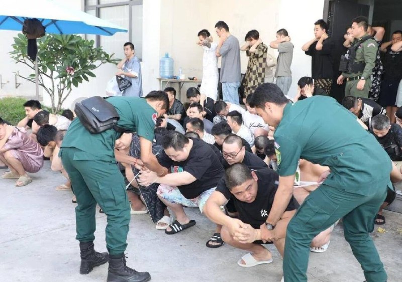 缅甸诈骗曝光现场图片