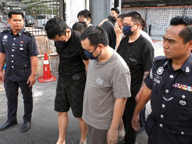 马来西亚诈骗曝光现场图片
